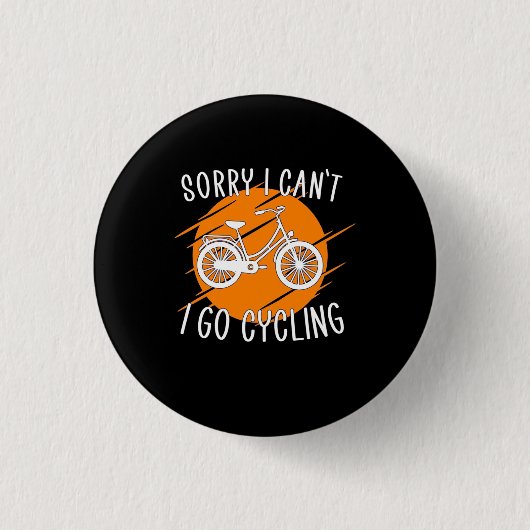Ich fahre mit dem Fahrrad Button (Vorderseite)