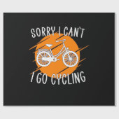 Ich fahre mit dem Fahrrad Geschenkpapier (Flach)