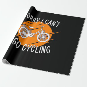 Ich fahre mit dem Fahrrad Geschenkpapier