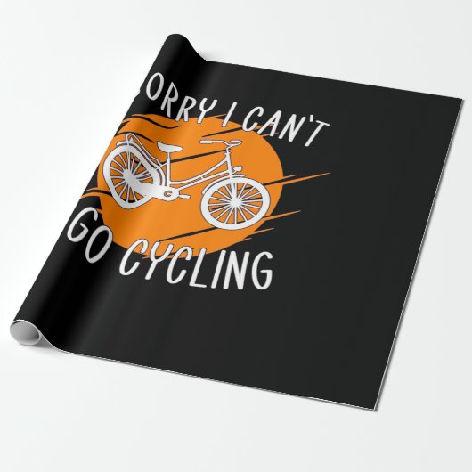 Ich fahre mit dem Fahrrad Geschenkpapier (Ungerollt)