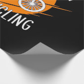 Ich fahre mit dem Fahrrad Geschenkpapier (Ecke)