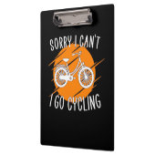 Ich fahre mit dem Fahrrad Klemmbrett (Links)