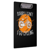 Ich fahre mit dem Fahrrad Klemmbrett (Rechts)