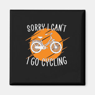 Ich fahre mit dem Fahrrad Magnet