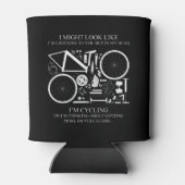 Ich fahre mit dem Fahrrad oder denke an Geschenke Dosenkühler (Rückseite)