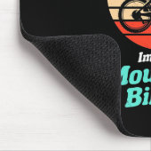 Ich fahre mit dem Mountainbike Mousepad (Ecke)