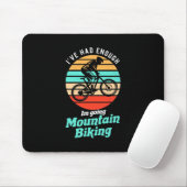 Ich fahre mit dem Mountainbike Mousepad (Mit Mouse)