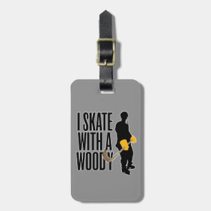 Ich fahre mit einem Woody (Hockey) Gepäckanhänger