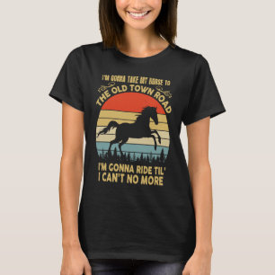 Ich fahre mit meinem Pferd in die Altstadt Road Vi T-Shirt