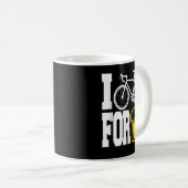 ICH FAHRE NACH BIER - Funny Cycling T Shirt! Kaffeetasse (VorderseiteRechts)