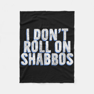 Ich fahre nicht auf Shabbos - Funny Jewish Bowler Fleecedecke