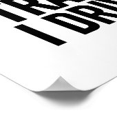 Ich fahre nicht mit dem verrückten Zug... Ich fahr Poster (Ecke)