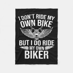 Ich fahre nicht mit meinem eigenen Fahrrad, aber i Fleecedecke