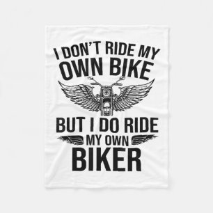 Ich fahre nicht mit meinem eigenen Fahrrad, aber i Fleecedecke
