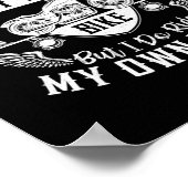 Ich fahre nicht mit meinem eigenen Fahrrad, aber i Poster (Ecke)