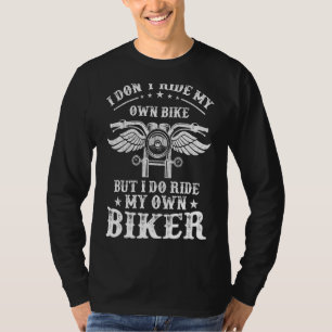 Ich fahre nicht mit meinem eigenen Fahrrad, aber i T-Shirt