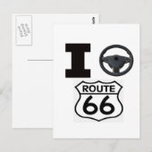Ich fahre Route 66 Postkarte (Vorne/Hinten)