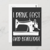 Ich fahre schnell und spielerisch postkarte (Vorne/Hinten)