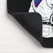 Ich fahre schwule Cowboy Pride Regenbogen lesbisch Mousepad (Ecke)