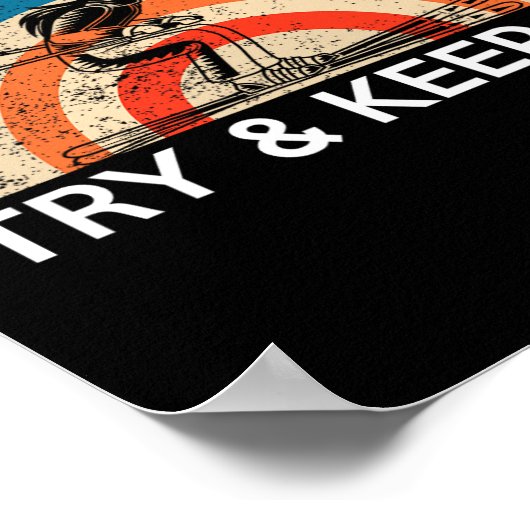 Ich fahre wie ein Mädchen, um sportlich zu Behielt Poster (Ecke)