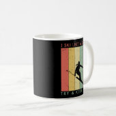 Ich fahre wie ein Mädchen - versuchen Sie, Retro V Kaffeetasse (VorderseiteRechts)