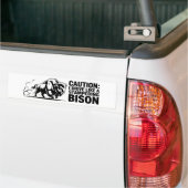 Ich fahre wie ein Stampeding Bison Autoaufkleber (Auf Lkw)