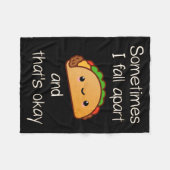 Ich falle auseinander und das ist Taco-Performance Fleecedecke (Vorderseite (Horizontal))