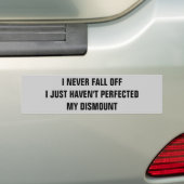 Ich falle nie weg   vom Pferdeanhänger Autoaufkleber (Auf Auto)