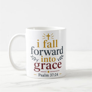 Ich falle vorwärts in die christliche Ermutigung d Kaffeetasse