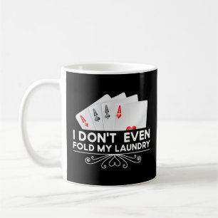 Ich falte noch nicht einmal mein Geschenk mit der Kaffeetasse