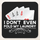 Ich falte noch nicht einmal mein Geschenk mit der Rechteckiger Pappuntersetzer (Vorderseite)