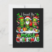 Ich fand das Pickle Xmas Three Santa  Einladung (Rückseite)