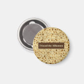 Ich fand den Afikomen matzo Pessach Magnet (Vorderseite/Rückseite)