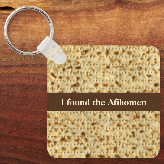 Ich fand den Afikomen matzo Pessach Schlüsselanhänger (Vorderseite)