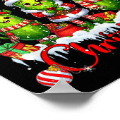 Ich fand den Weihnachtsmann-Rentier-Elfskel Poster (Ecke)