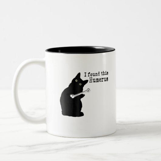 Ich fand diese humerus humorvolle Katze Lover Hall Zweifarbige Tasse (Links)
