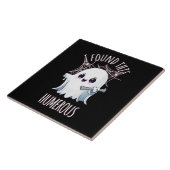 Ich fand diesen Humerus Funny Halloween Geist Fliese (Seite)