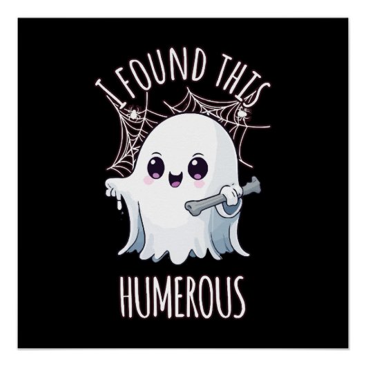 Ich fand diesen Humerus Funny Halloween Geist Poster (Vorderseite)