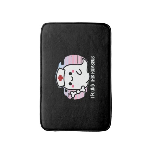 Ich fand diesen Humerus Funny Halloween Nurse Ghos Badematte (Vorderseite Vertikal)