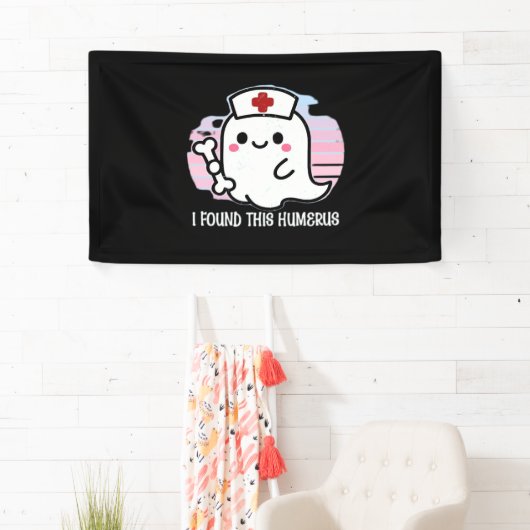 Ich fand diesen Humerus Funny Halloween Nurse Ghos Banner (Insitu)