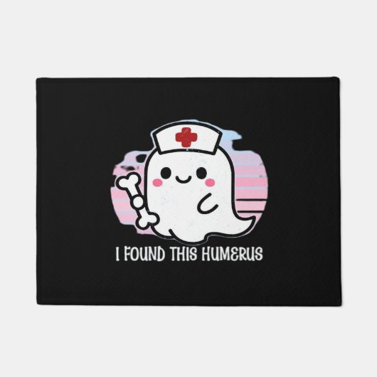 Ich fand diesen Humerus Funny Halloween Nurse Ghos Fußmatte (Vorderseite)