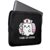 Ich fand diesen Humerus Funny Halloween Nurse Ghos Laptopschutzhülle (Vorne Rechts)