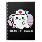 Ich fand diesen Humerus Funny Halloween Nurse Ghos Notizblock (Vorderseite)