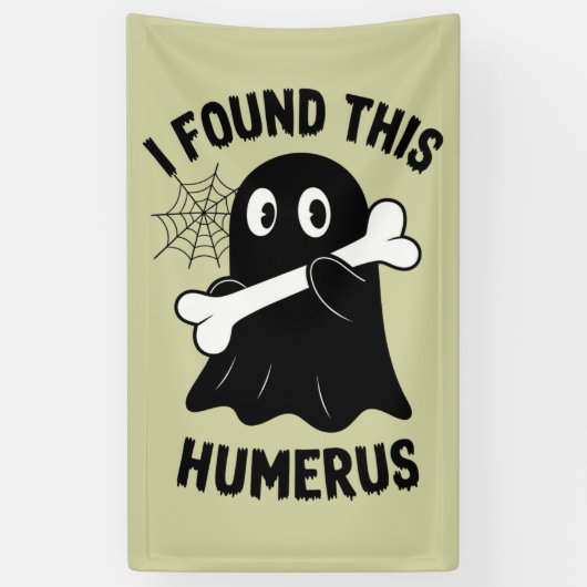 Ich fand diesen Humerus Halloween-Geist Banner (Vertikal)