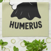 Ich fand diesen Humerus Halloween-Geist Geschirrtuch (Gefaltet)