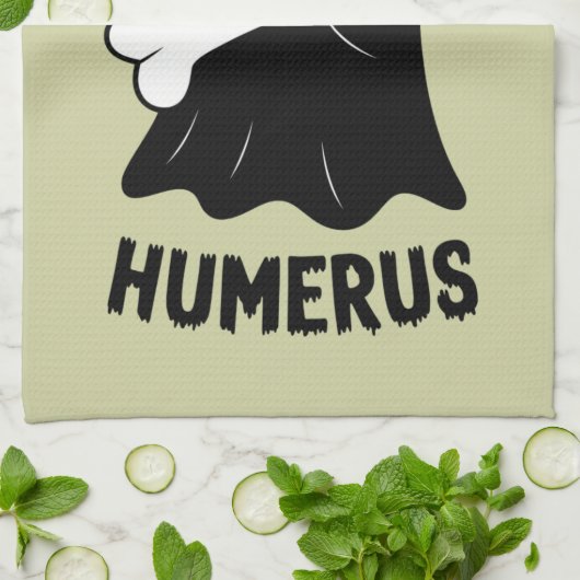 Ich fand diesen Humerus Halloween-Geist Geschirrtuch (Gefaltet)