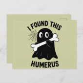 Ich fand diesen Humerus Halloween-Geist Postkarte (Vorne/Hinten)