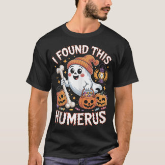 Ich fand diesen Humerus Halloween-Geist-Skelett T-Shirt