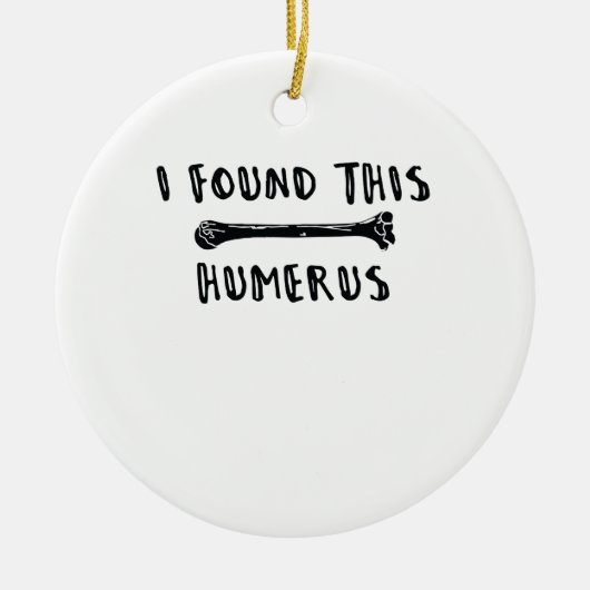 Ich fand diesen Humerus Keramik Ornament (Vorne)