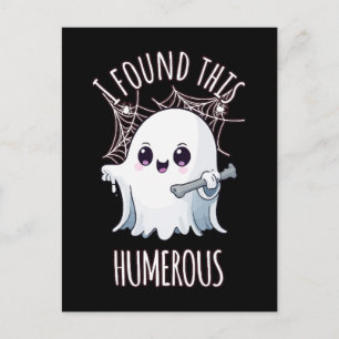 Ich fand diesen Humerus lustig Halloween-Geist Postkarte
